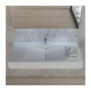 Distribain Plan vasque solid surface Réf : SDPW12-E