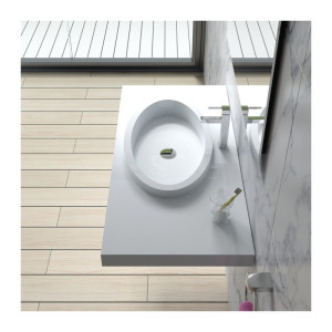 Distribain Plan vasque solid surface Réf : SDPW45