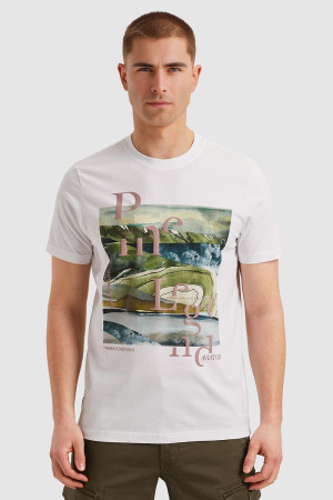 PME legend witte heren t-shirt   Ronde hals   Regular fit   Grafisch patroon   Duurzaam   Korte mouw Wit XXXL