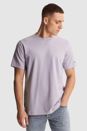 Cast Iron paarse heren t-shirt   Ronde hals   Regular fit   Geen zakken   Duurzaam   Korte mouw Paars L
