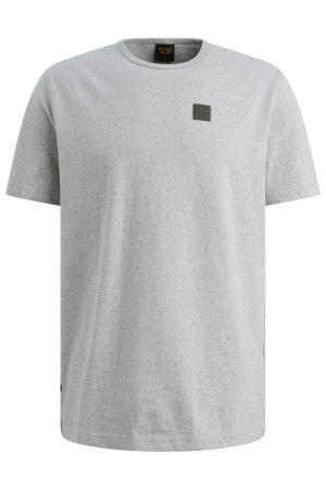 PME legend grijze heren t-shirt   Ronde hals   Regular fit   Gemeleerd patroon   Duurzaam   Korte mouw Grijs XL