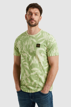 PME legend groene heren t-shirt   Ronde hals   Regular fit   Grafisch patroon   Duurzaam   Korte mouw Groen S