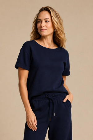 Red Button blauwe dames trui   Ronde hals   Regular fit   Korte mouw Blauw XL