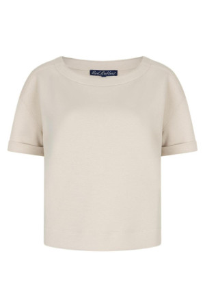 Red Button beige dames t-shirt   Ronde hals   Regular fit   Korte mouw Beige S