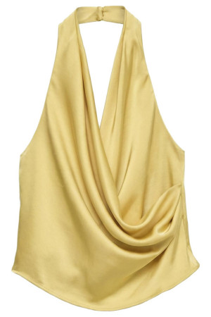 Vero Moda gele dames top   Regular fit   Glans   Blinde ritssluiting   Duurzaam   Mouwloos Geel S