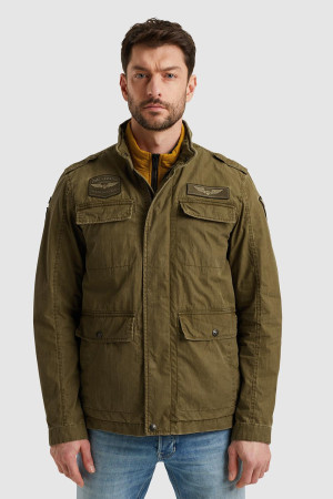 PME legend groene heren jas   High neck halslijn   Regular fit   Steekzakken   Knoop- en ritssluiting   Duurzaam   Lange mouw Groen XL