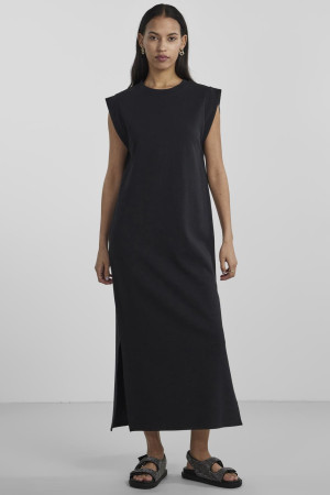 Pieces zwarte dames jurk   Ronde hals   Regular fit   Duurzaam   Mouwloos Zwart XL