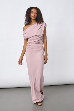 SisterS point roze dames jurk   Off-shoulder halslijn   Regular fit   Korte mouw Roze S