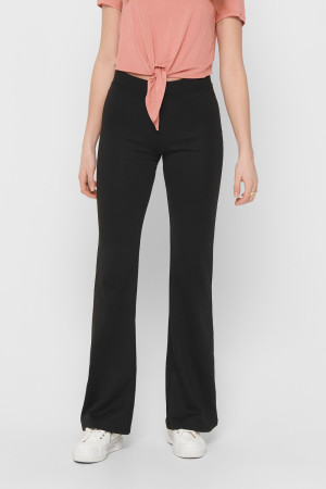 Only zwarte dames broek   Flared fit   Elastische boord   Regular waist Zwart M/32