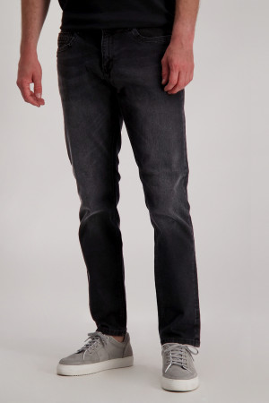 Cars zwarte heren jeans   Rinsewash wassing   Regular fit   5-Pocket zakken   Knoop- en ritssluiting   Regular waist Zwart 33/36