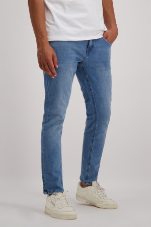 Cars blauwe heren jeans   Bleached wash wassing   Regular fit   5-Pocket zakken   Knoop- en ritssluiting   Regular waist Blauw 34/36