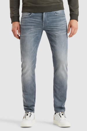 PME legend grijze heren jeans   Tailwheel   Stonewash wassing   Slim Fit   5-Pocket zakken   Knoop- en ritssluiting   Duurzaam   Regular waist Grijs