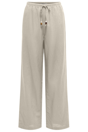 Only beige dames broek   Wide leg fit   Elastische boord   Duurzaam   Regular waist Beige XS/32