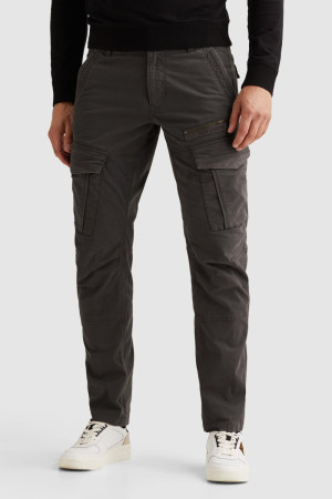 PME legend grijze heren broek   Tapered fit   Steek- en zijzakken   Knoop- en ritssluiting   Duurzaam   Regular waist Grijs 34/36