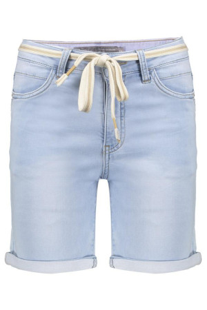 Geisha blauwe dames broek   Bleached wash wassing   Regular fit   5-Pocket zakken   Knoop- en ritssluiting   Regular waist Blauw XS