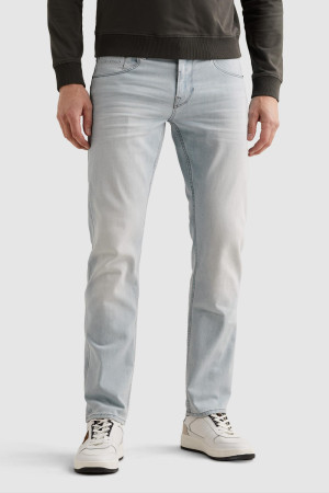 PME legend blauwe heren jeans   Nightflight   Bleached wash wassing   Regular fit   5-Pocket zakken   Knoop- en ritssluiting   Duurzaam   Regular