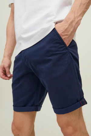 Jack & Jones blauwe heren broek   Regular fit   Steekzakken   Knoop- en ritssluiting   Duurzaam   Regular waist Blauw L
