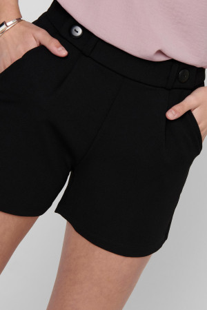 Jacqueline de Yong zwarte dames broek   Relaxed Fit   Steekzakken   Elastische boord   Regular waist Zwart S
