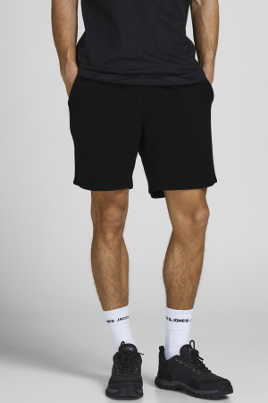 Jack & Jones zwarte heren broek   Regular fit   Steekzakken   Elastische boord   Regular waist Zwart L
