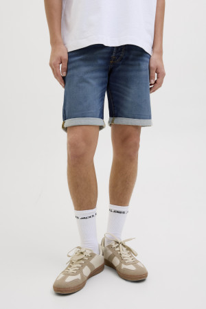 Jack & Jones blauwe heren broek   Stonewash wassing   Regular fit   5-Pocket zakken   Knoopsluiting   Duurzaam   Regular waist Blauw M