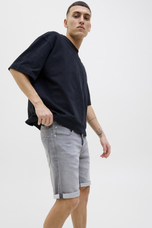 Jack & Jones grijze heren broek   Stonewash wassing   Regular fit   5-Pocket zakken   Knoopsluiting   Duurzaam   Regular waist Grijs XL