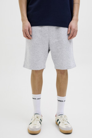 Jack & Jones grijze heren broek   Regular fit   Steekzakken   Gemeleerd patroon   Duurzaam   Regular waist Grijs M