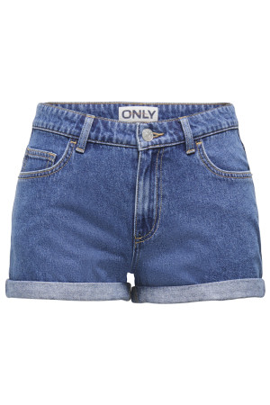 Only blauwe dames broek   Rinsewash wassing   Regular fit   5-Pocket zakken   Knoop- en ritssluiting   High waist Blauw S