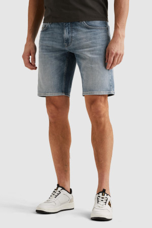 PME legend blauwe heren broek   Stonewash wassing   Relaxed Fit   5-Pocket zakken   Knoop- en ritssluiting   Duurzaam   Regular waist Blauw 34