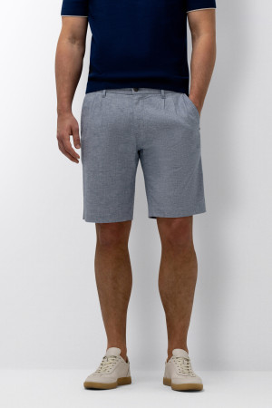 State of Art blauwe heren broek   Regular fit   Steekzakken   Gemeleerd patroon   Knoop- en ritssluiting   Regular waist Blauw 34
