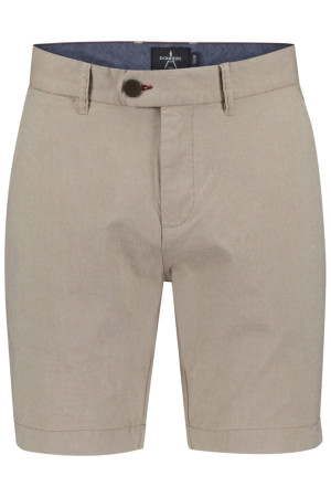 Donders camel heren broek   Regular fit   Steekzakken   Gemeleerd patroon   Knoop- en ritssluiting   Regular waist Camel 48