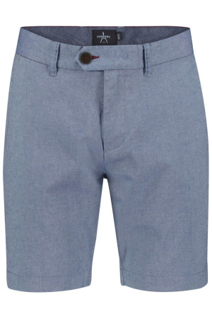 Donders blauwe heren broek   Regular fit   Steekzakken   Gemeleerd patroon   Knoop- en ritssluiting Blauw 52
