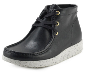 Nature Footwear Damen Schnürstiefel niedrig Emma schwarz, weiß 38