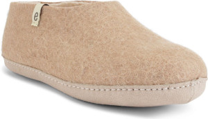 Egos Copenhagen Unisex Filzschuh Ledersohle beige 46
