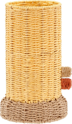 Villa Collection Styles Vase aus Papierseil mit Glaseinsatz Höhe 28 cm h...