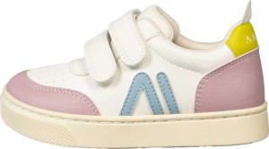 Aankl Footwear Unisex Kindersneaker / Barfußschuh CAS white/purple/yello...