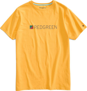 REDGREEN Herren T-Shirt mit großem Logo HS23 Chet yellow M