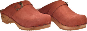 Sanita Damen Clogs Holz offen Hedi orange 41