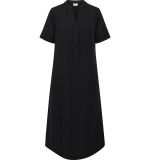 REDGREEN Damen Kleid mit 70% Leinen Dannie schwarz S