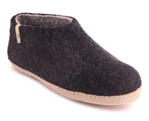 Egos Copenhagen Unisex Filzschuh Ledersohle schwarz 36