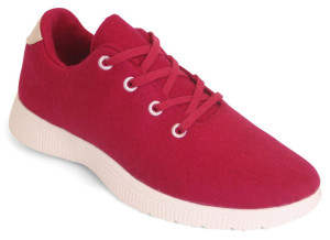 Egos Copenhagen Unisex Sneaker Merinowolle kirschrot 36