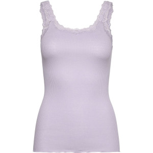 Rosemunde Copenhagen Damen Top Seide mit Spitze Babette 5357 purple heat...