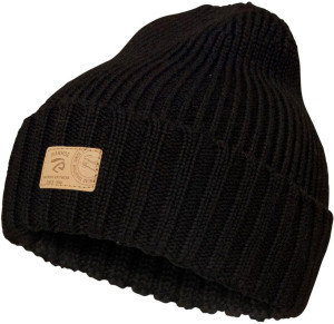 Ivanhoe of Sweden Unisex Wollmütze Rippmuster Ipsum schwarz