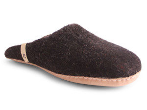 Egos Copenhagen Unisex Filzpantoffel Ledersohle schwarz 36