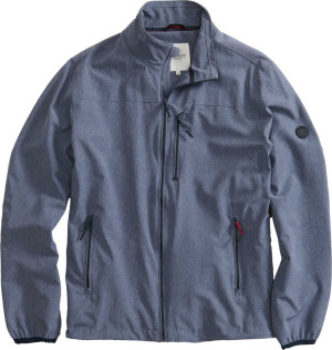 REDGREEN Herren Jacke mit Stretch Seattle mid blue melange M