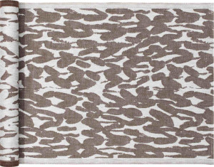 Lapuan Kankurit Jäkälä (Flechte) Saunasitzauflage weiß, braun 46x150 cm