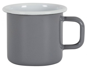 Kockums Jernverk Tasse / Becher Emaille 0,37 l grau