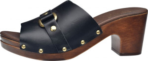 Sanita Damen Pantolette PU Sohle Seia schwarz 37