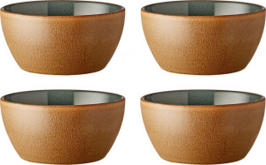 Bitz Steingut Schüssel Ø 12 cm 4 Stk. holz, wald