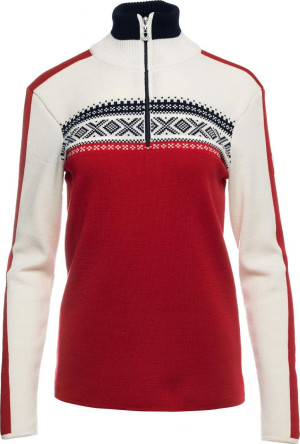 Dale of Norway Damen Merino Pullover mit Kragen Dystingen raspberry S