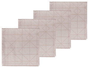 Södahl Refined Stoffserviette (Damast / Öko-Tex) 4 Stk. zartrosa